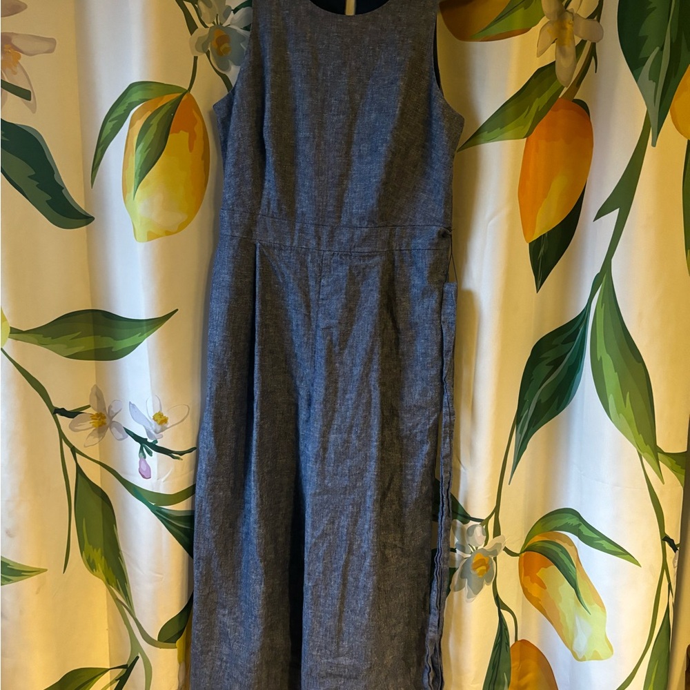 Linen blend banana republic romper 6p